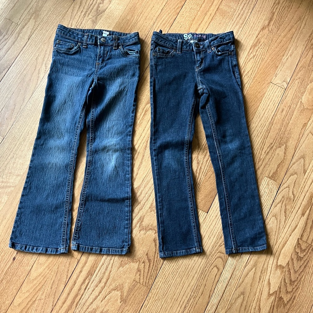 2 Pairs Girls Jeans